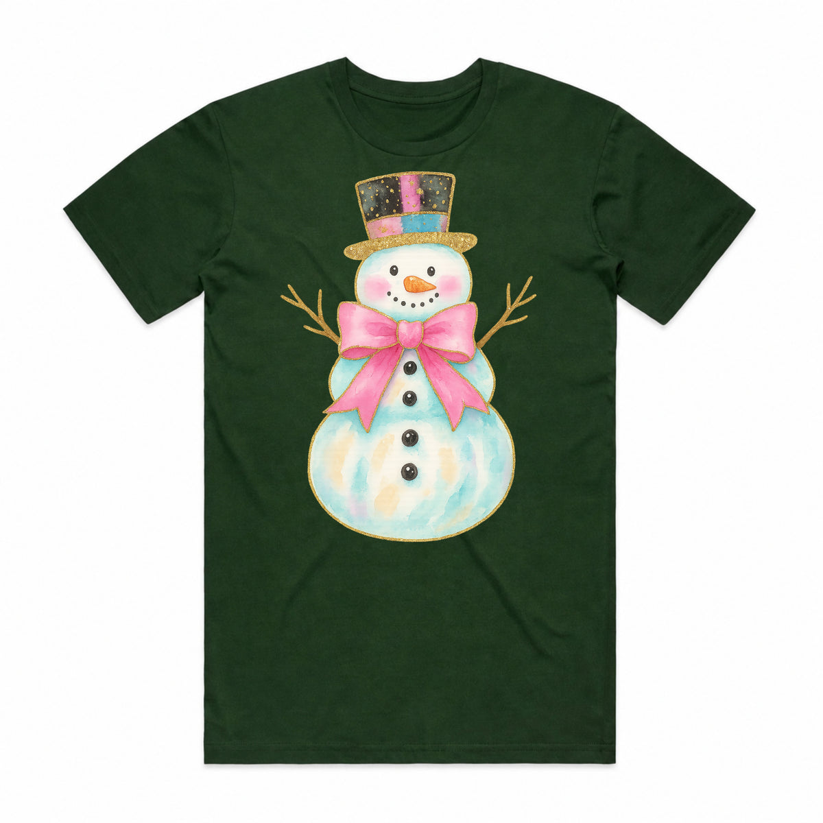 Watercolor Snowman T-Shirt