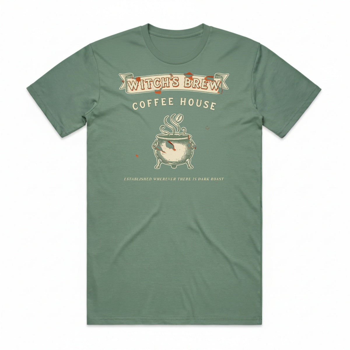 Witch's Brew Coffee House T-Shirt - Swamp Zombie