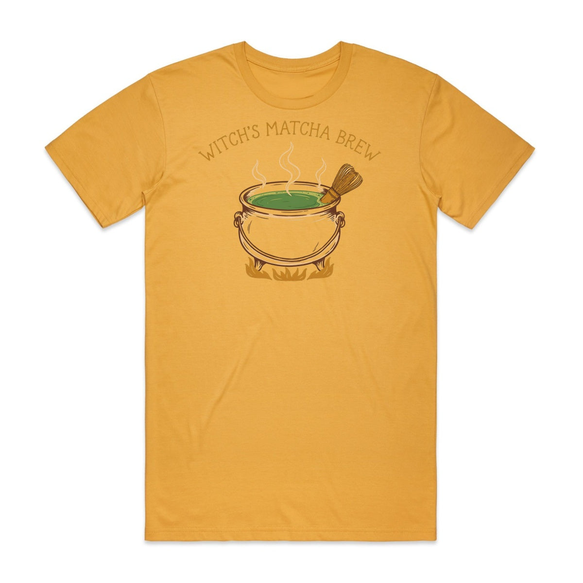 Witch's Matcha Brew T-Shirt - Candy Corn