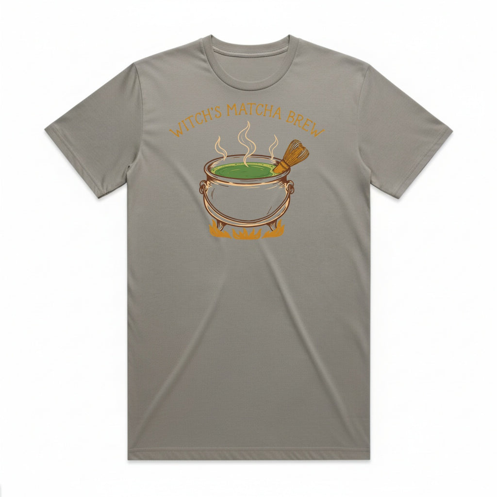 Witch's Matcha Brew T-Shirt - Phantom Gray