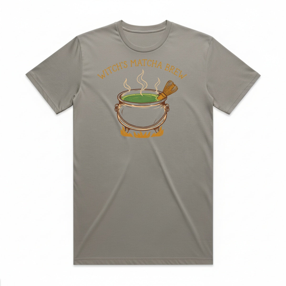 Witch's Matcha Brew T-Shirt - Phantom Gray