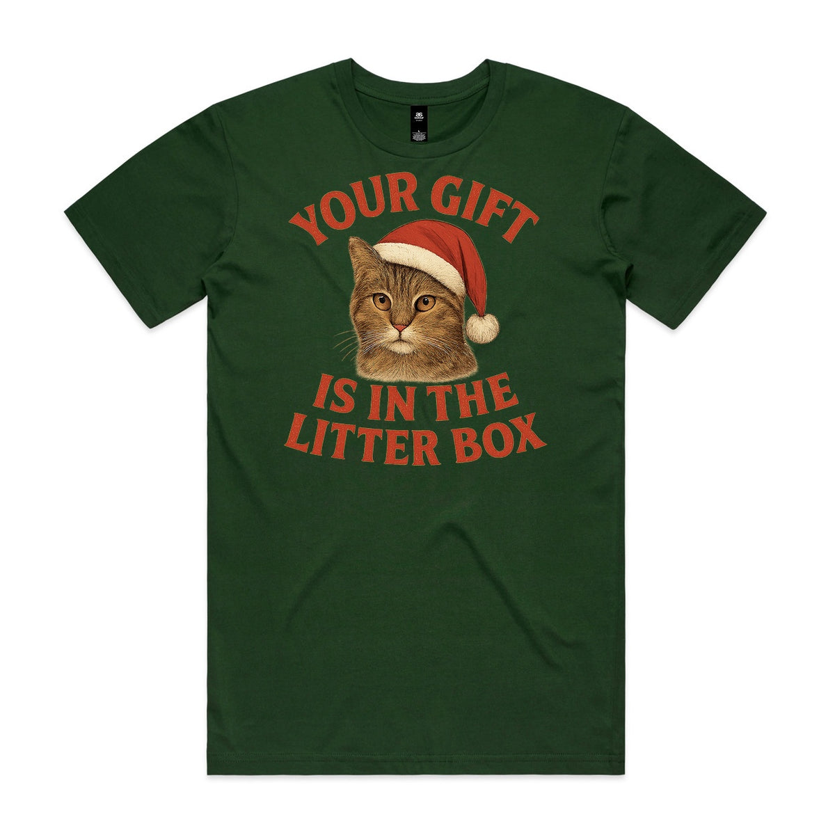 Your Gift is in the Litter Box Cat Christmas T-Shirt