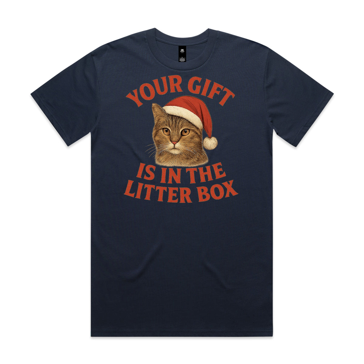 Your Gift is in the Litter Box Cat Christmas T-Shirt
