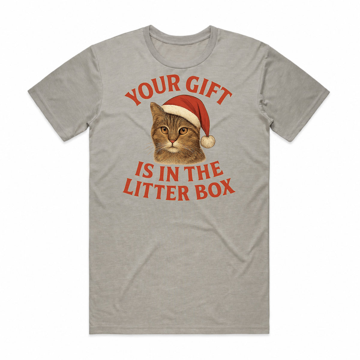 Your Gift is in the Litter Box Cat Christmas T-Shirt