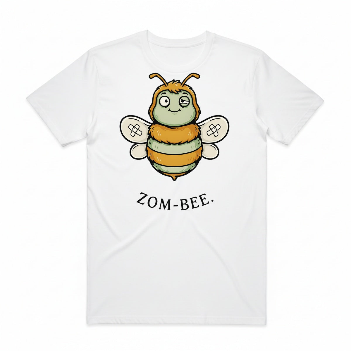 Zom-Bee T-Shirt - Casper White