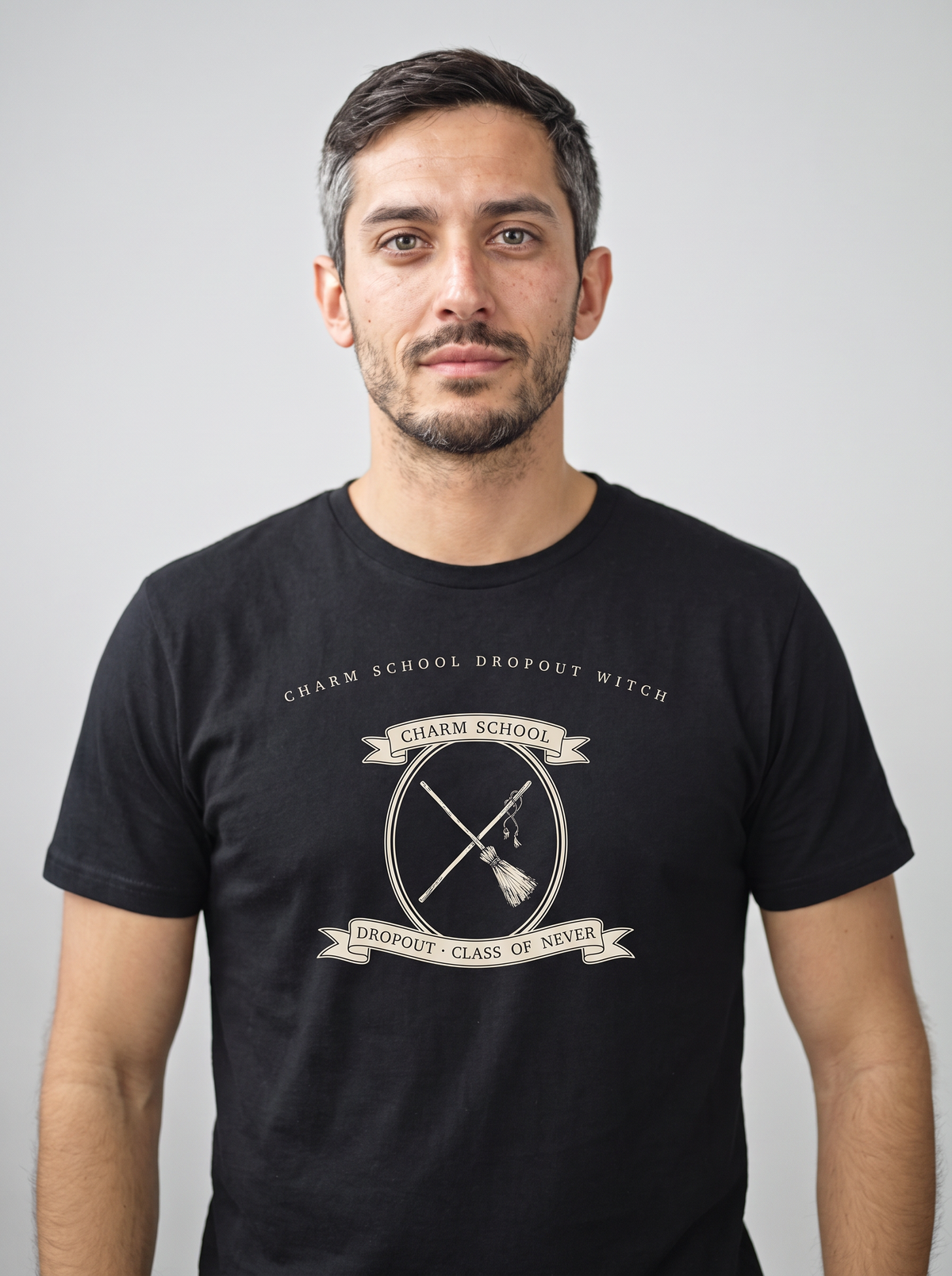 Charm School Dropout T-Shirt - Cooled Coals (lifestyle)