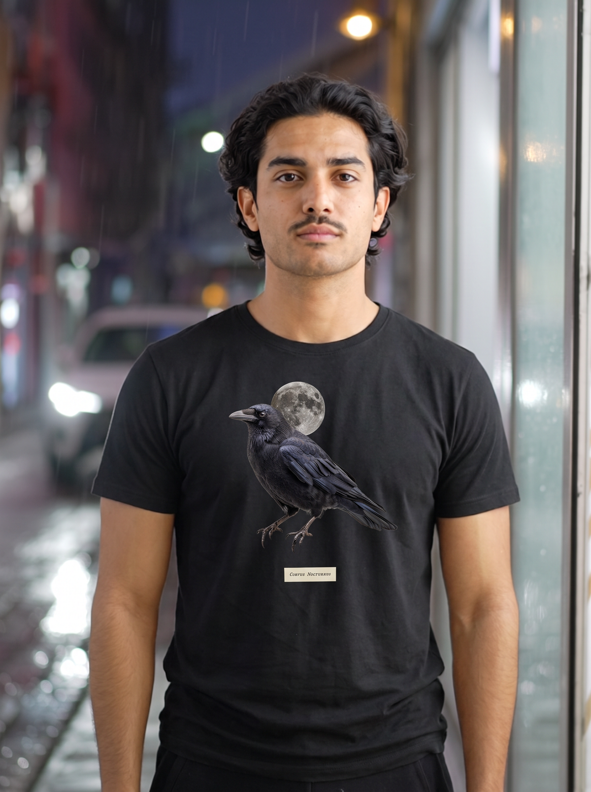 Corvus Nocturnus T-Shirt - Black Cat (lifestyle)