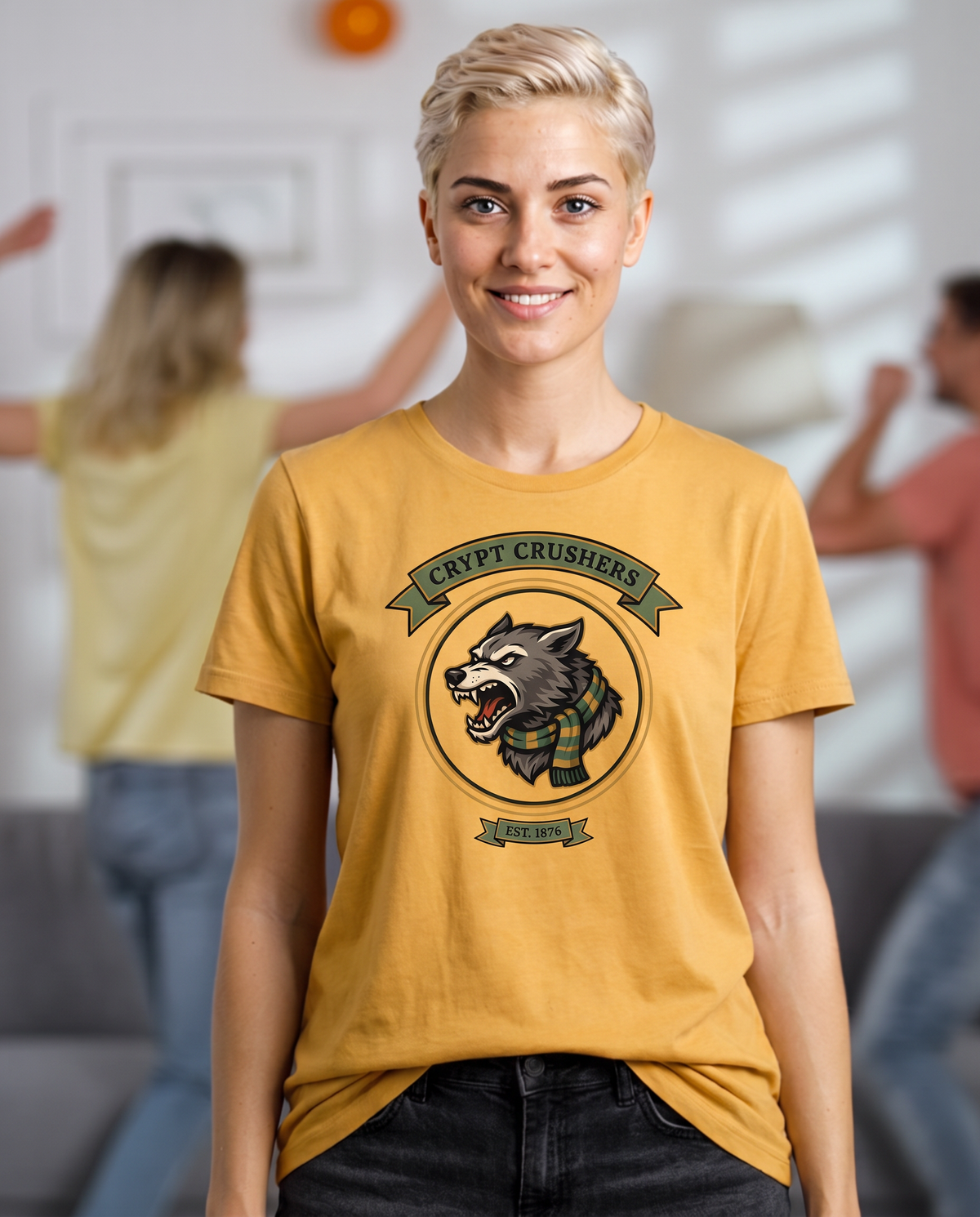 Crypt Crushers T-Shirt - Candy Corn (lifestyle)