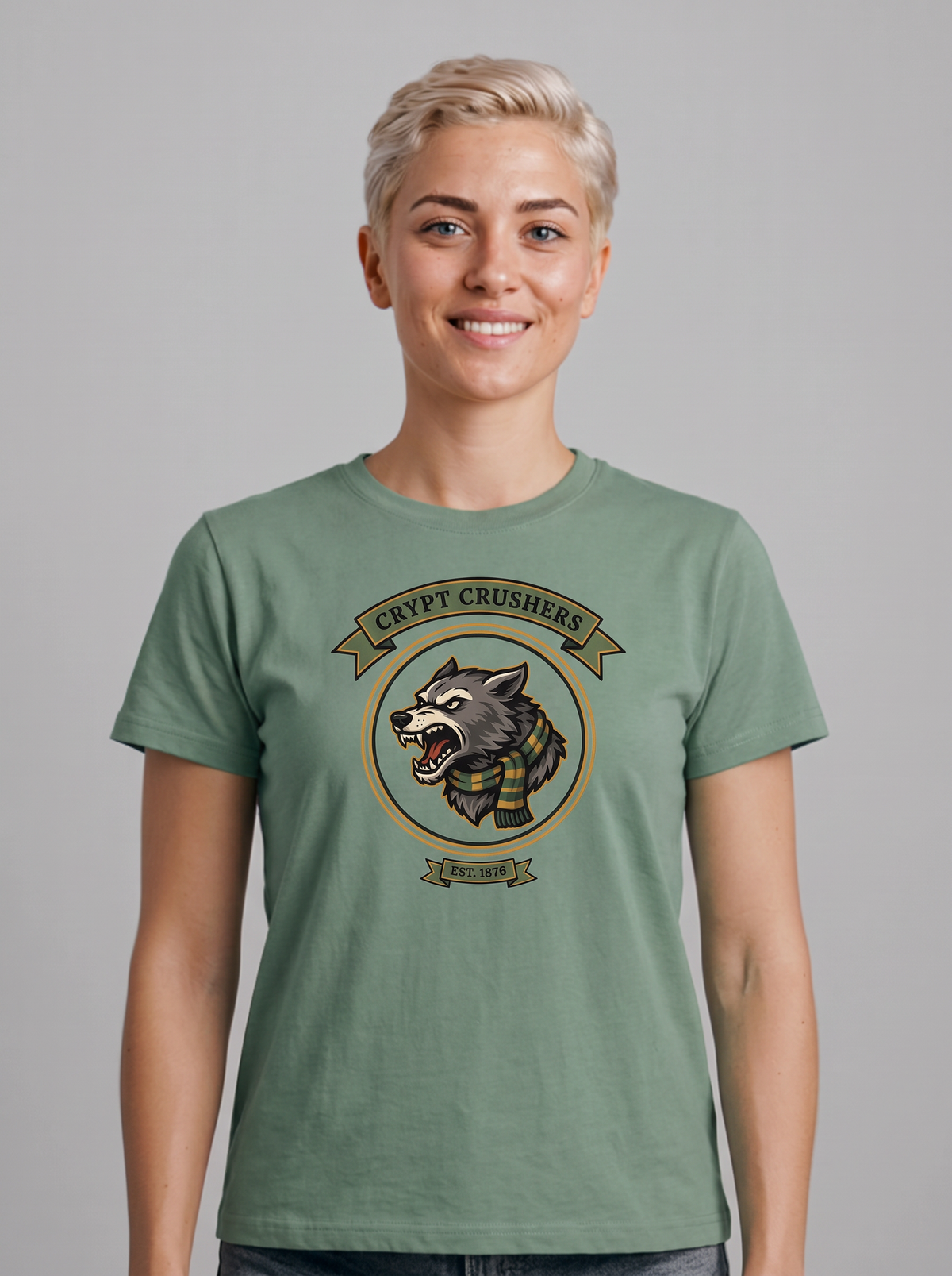 Crypt Crushers T-Shirt - Swamp Zombie (lifestyle)