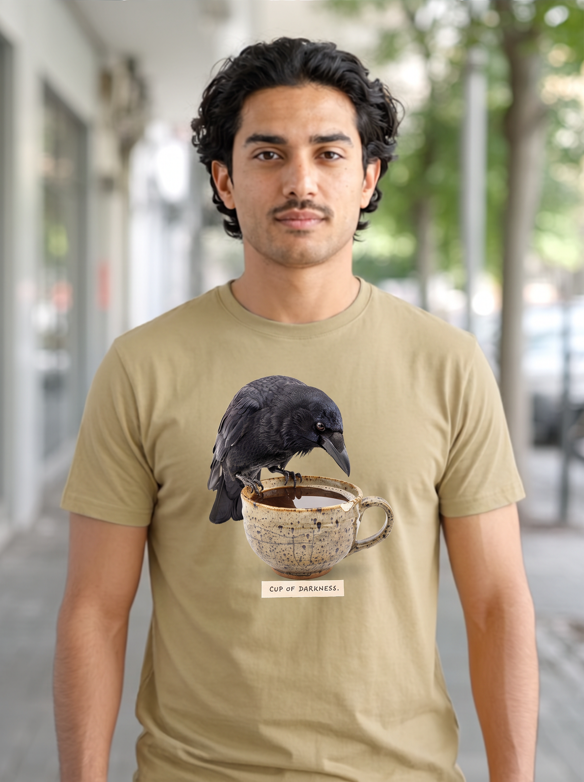 Cup Of Darkness T-Shirt - Mummy Wrap (lifestyle)