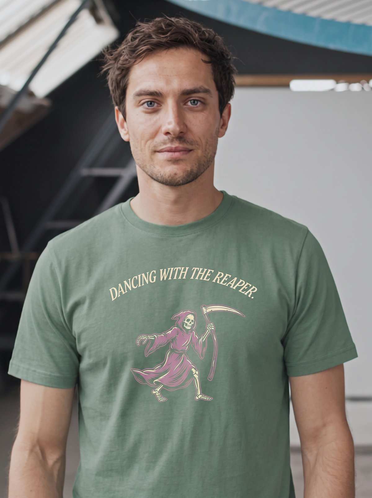 Dancing With The Reaper T-Shirt - Swamp Zombie (lifestyle)
