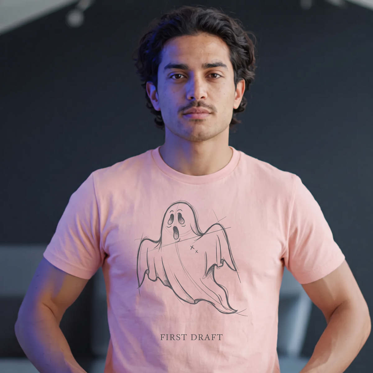 First Draft T-Shirt - Boo-tiful Blush (lifestyle)