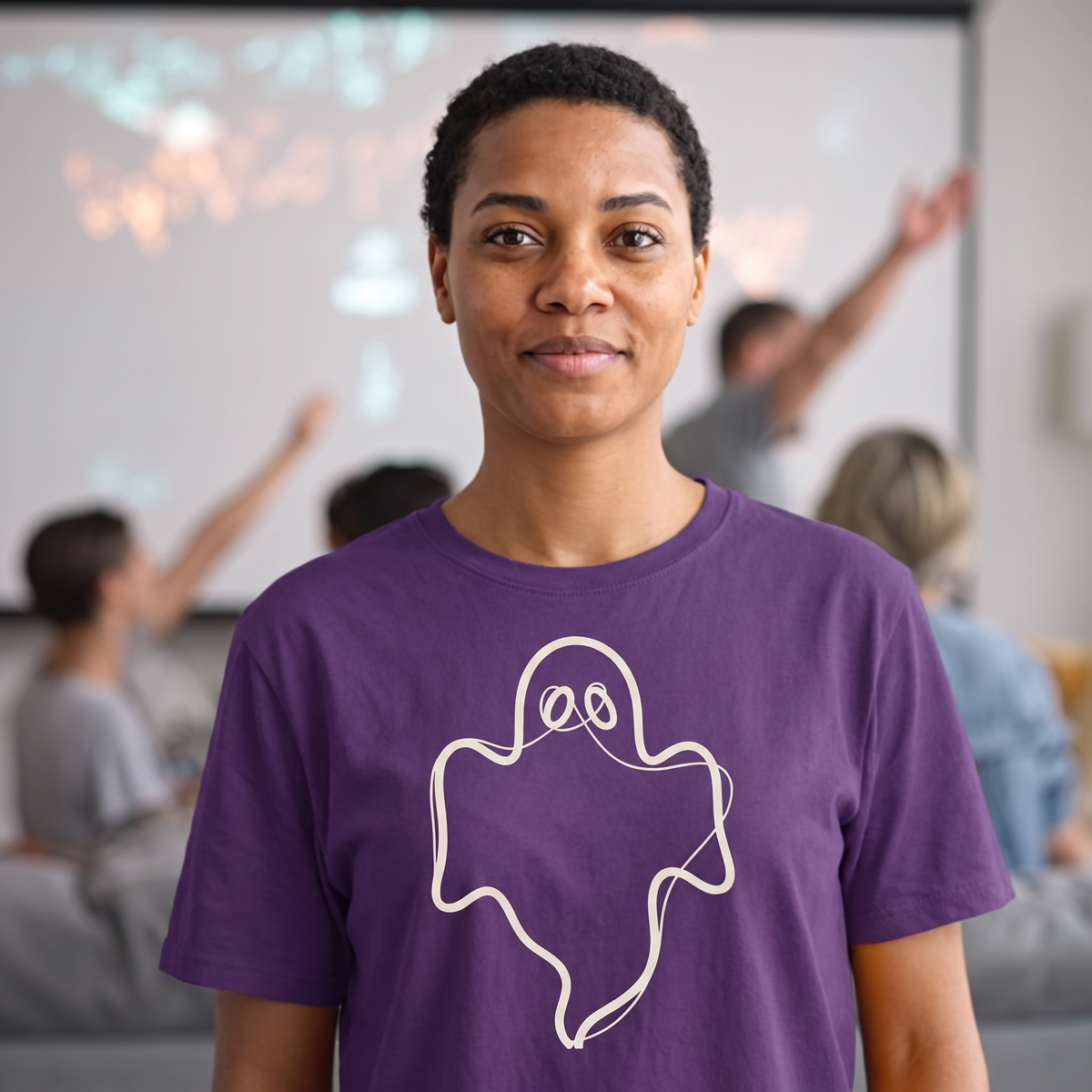 Ghost Outline T-Shirt - Witch's Potion (lifestyle)