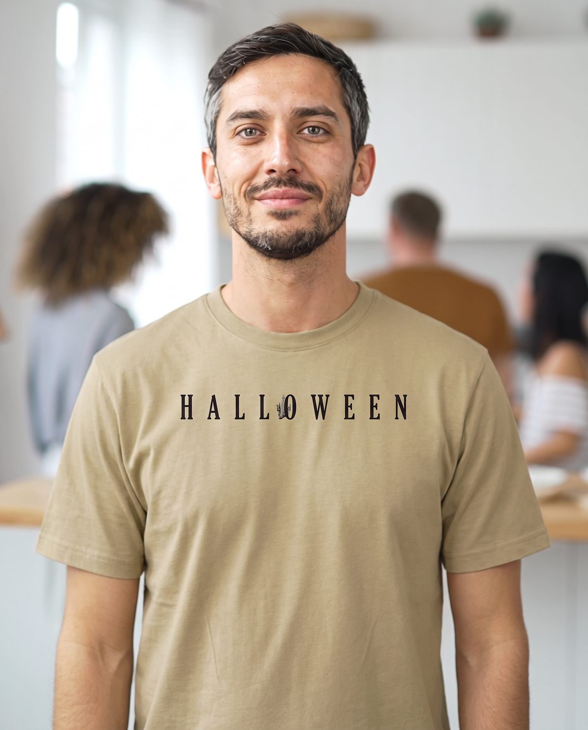 Halloween Wordmark T-Shirt - Mummy Wrap (lifestyle)