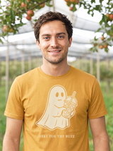 Here For The Buzz T-Shirt - Candy Corn (lifestyle)