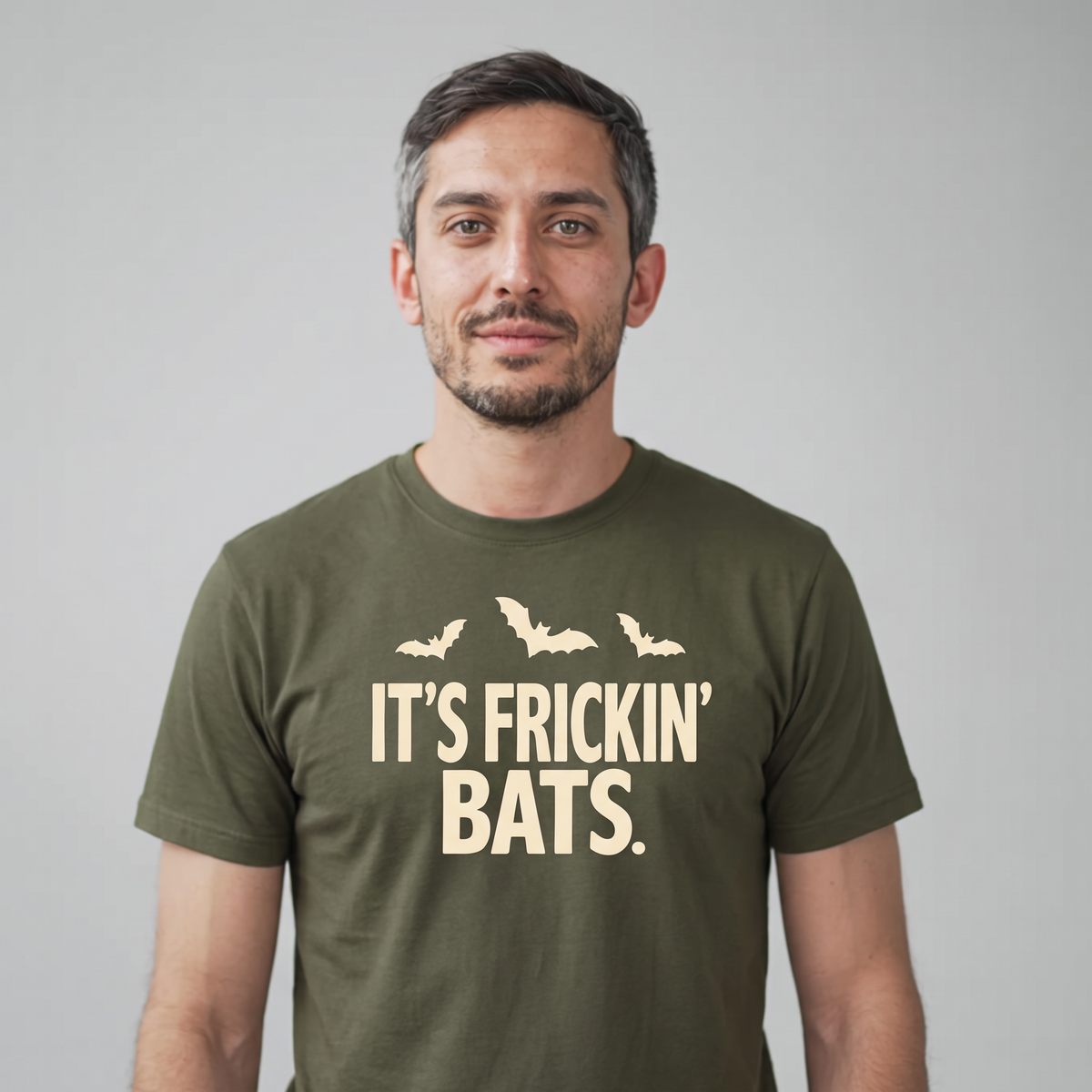 It's Frickin' Bats T-Shirt - Goblin Green (lifestyle)