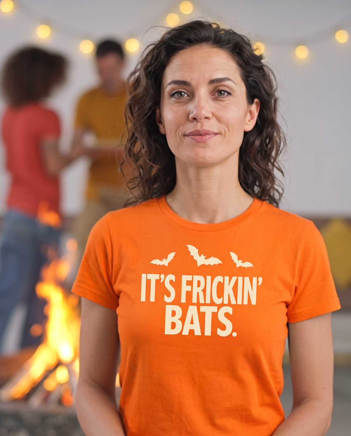 It's Frickin' Bats T-Shirt - Pumpkin Patch (lifestyle)