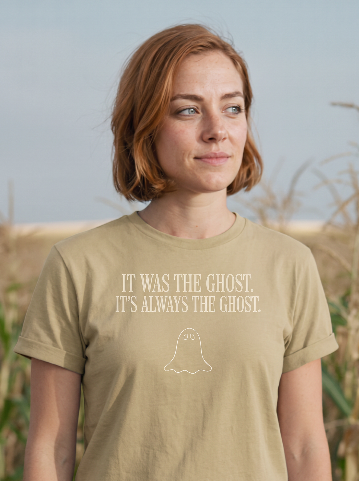 It Was The Ghost T-Shirt - Mummy Wrap (lifestyle)