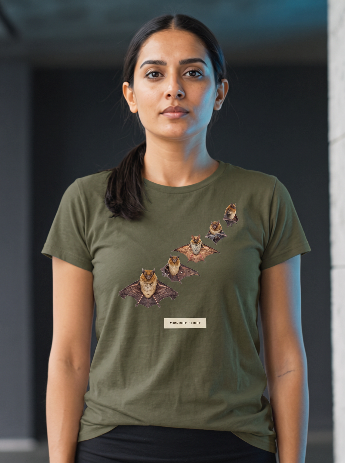 Midnight Flight T-Shirt - Goblin Green (lifestyle)