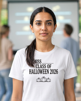 Miss Class Of Halloween 2026 T-Shirt - Casper White (lifestyle)