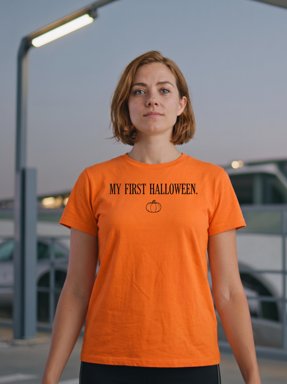 My First Halloween T-Shirt - Pumpkin Patch (lifestyle)