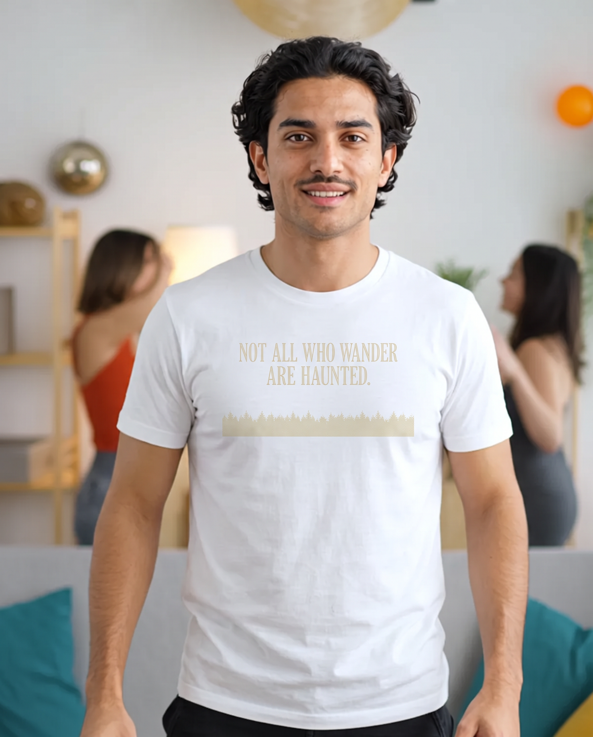 Not All Who Wander Are Haunted T-Shirt - Casper White (lifestyle)
