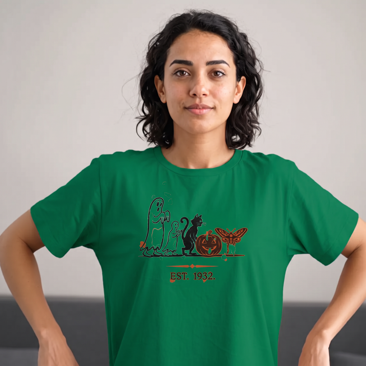 Rubber Hose Ghost Family T-Shirt - Frankenstein (lifestyle)