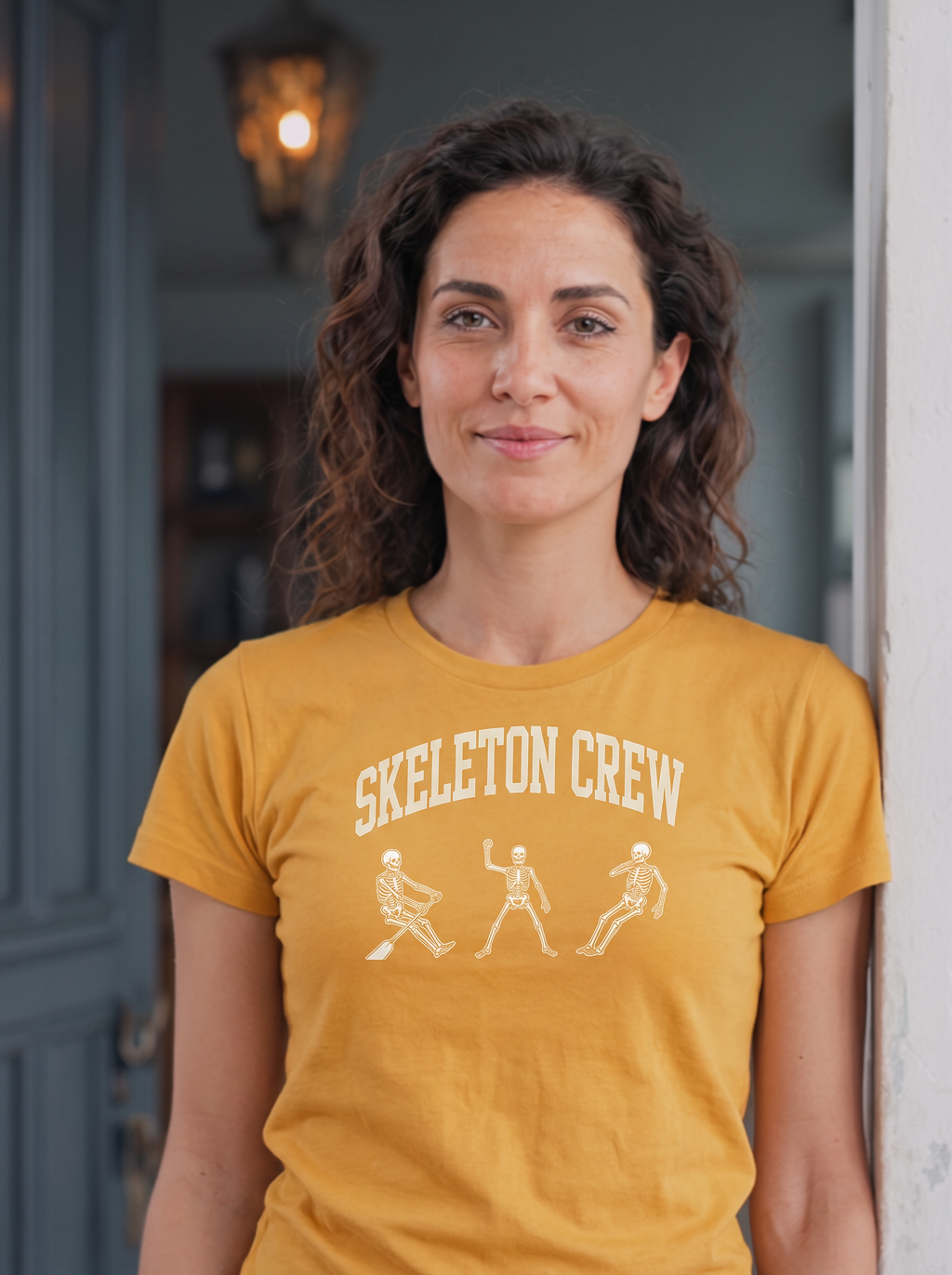 Skeleton Crew T-Shirt - Candy Corn (lifestyle)