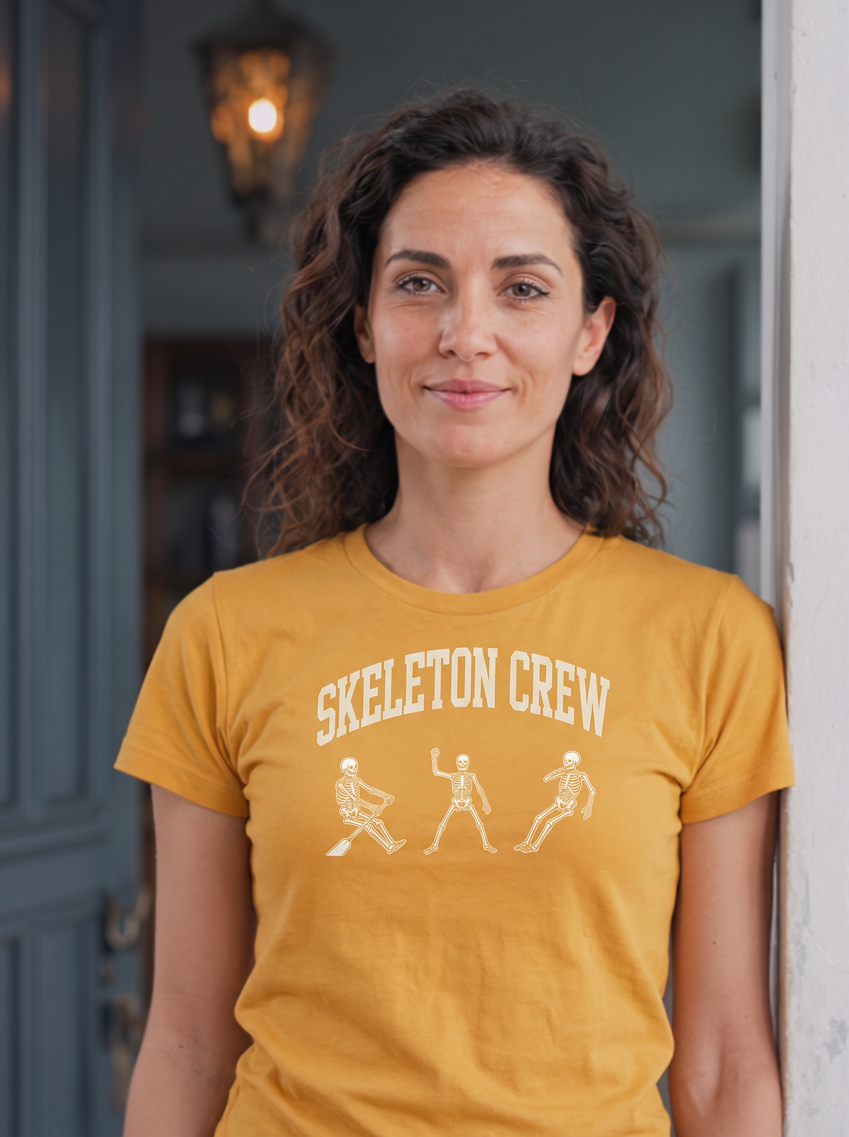 Skeleton Crew T-Shirt - Candy Corn (lifestyle)