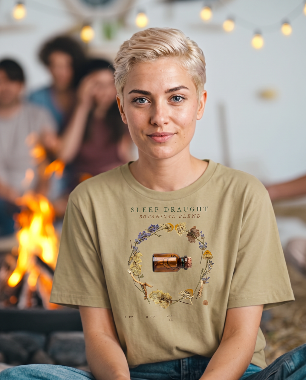 Sleep Draught T-Shirt - Mummy Wrap (lifestyle)