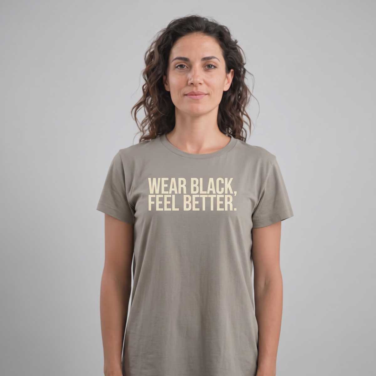 Wear Black Feel Better T-Shirt - Phantom Gray (lifestyle)